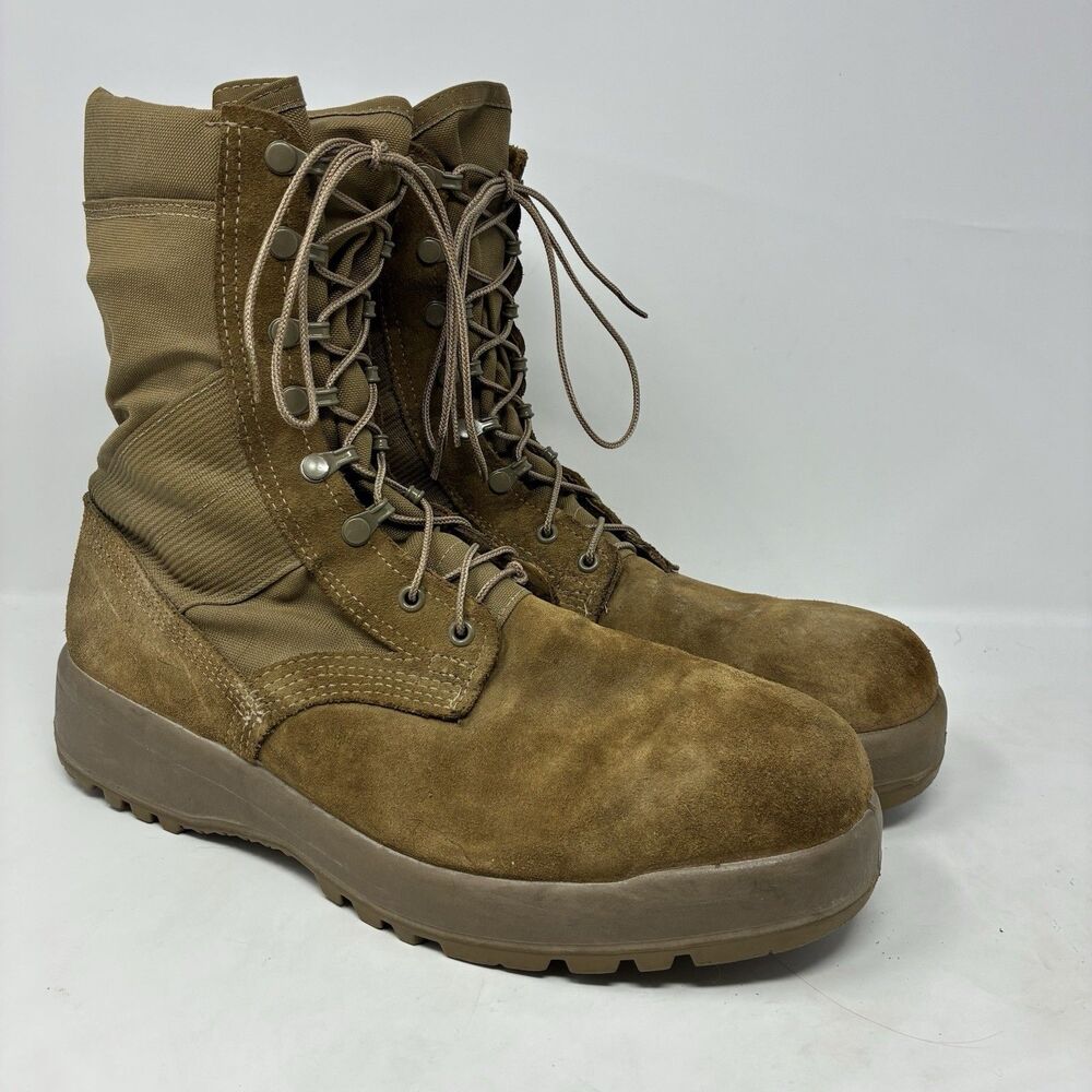 Belleville 23-D-0053 AHWC Mens 13.0 R Brown Suede Hot Weather Combat Boots 10/25